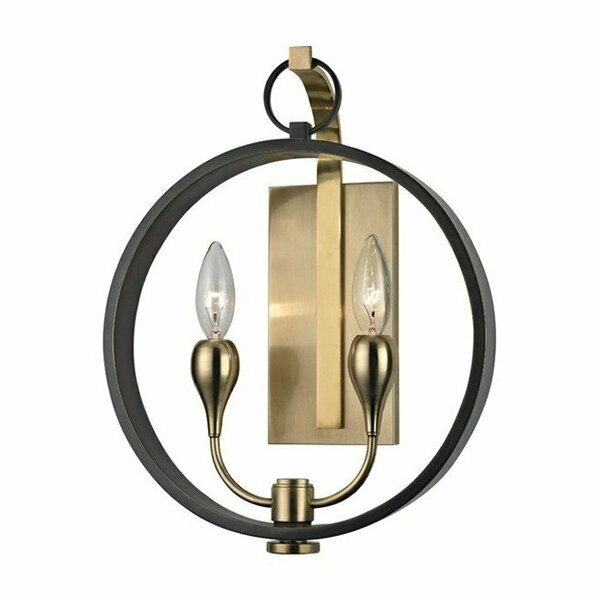 Hudson Valley Dresden 2 Light Wall Sconce 6702-AOB